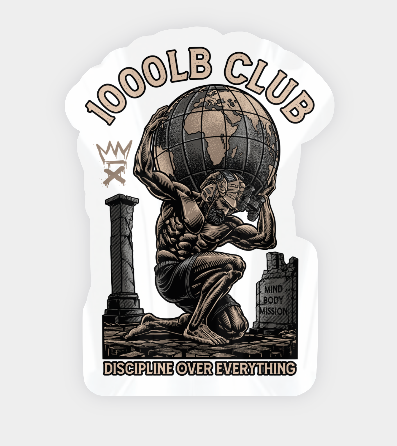 1000LB Club Sticker