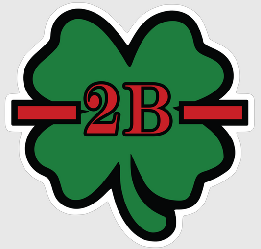 Beach Batt Clover Sticker