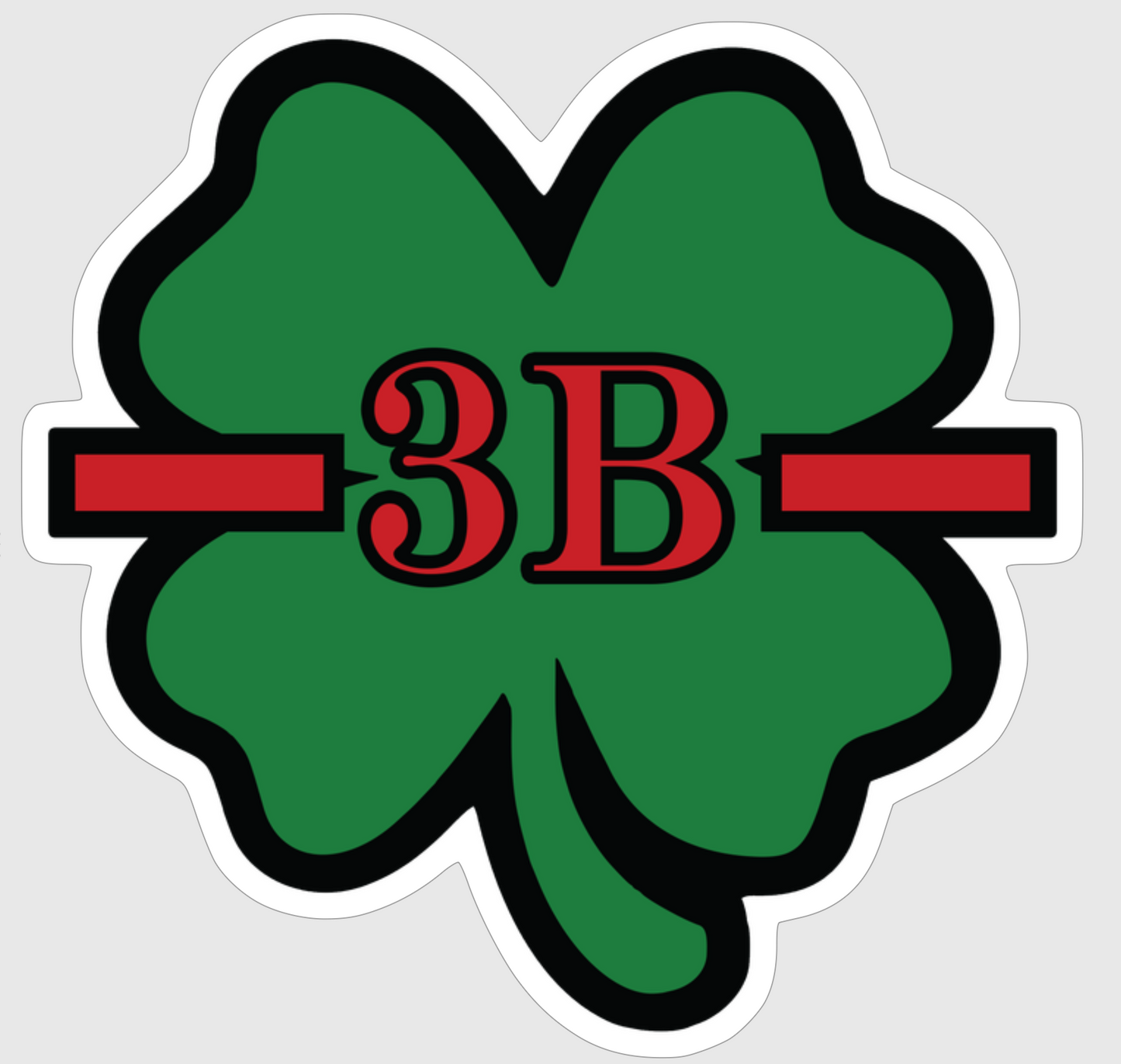Beach Batt Clover Sticker