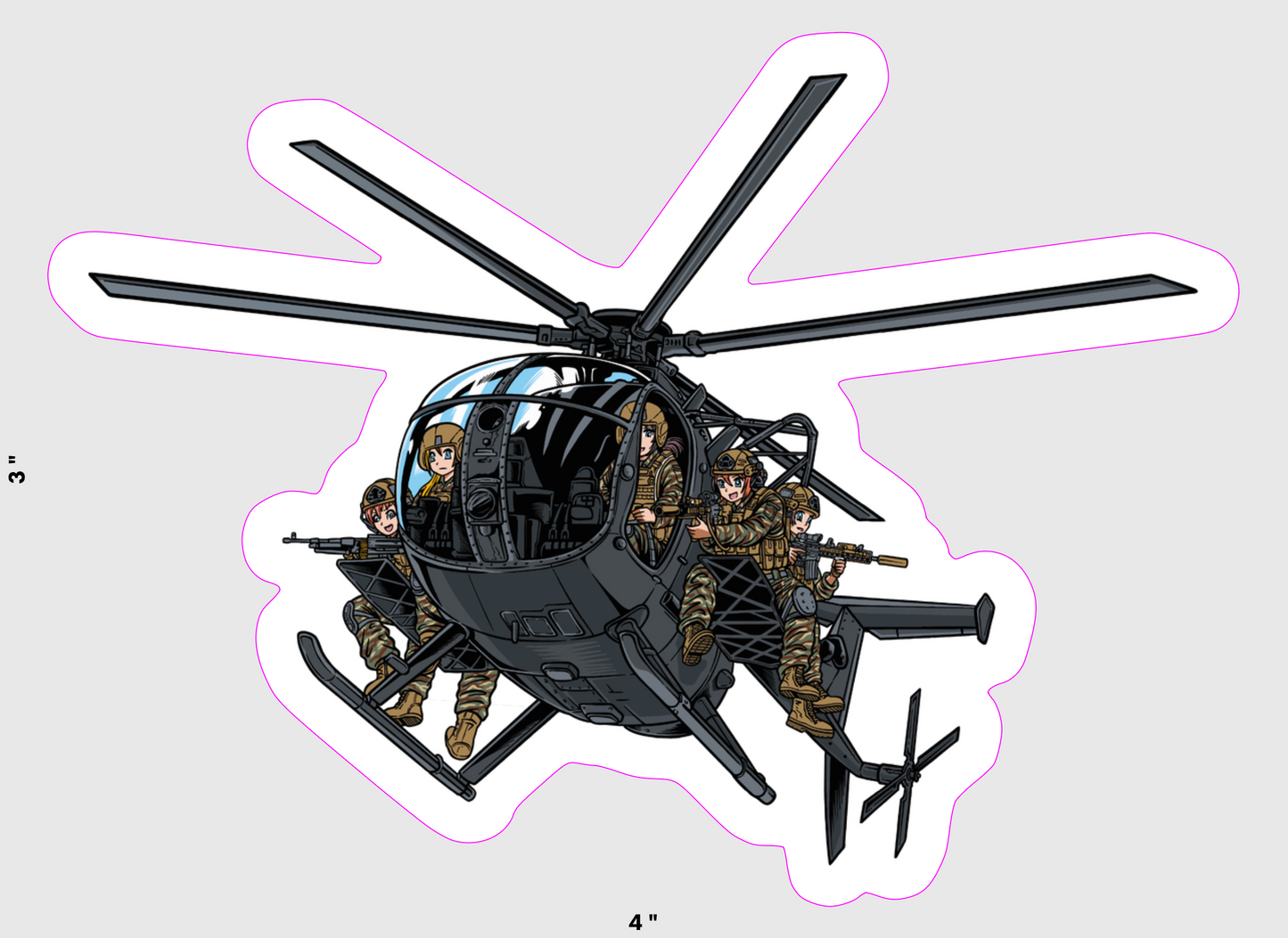 Anime Assault Sticker