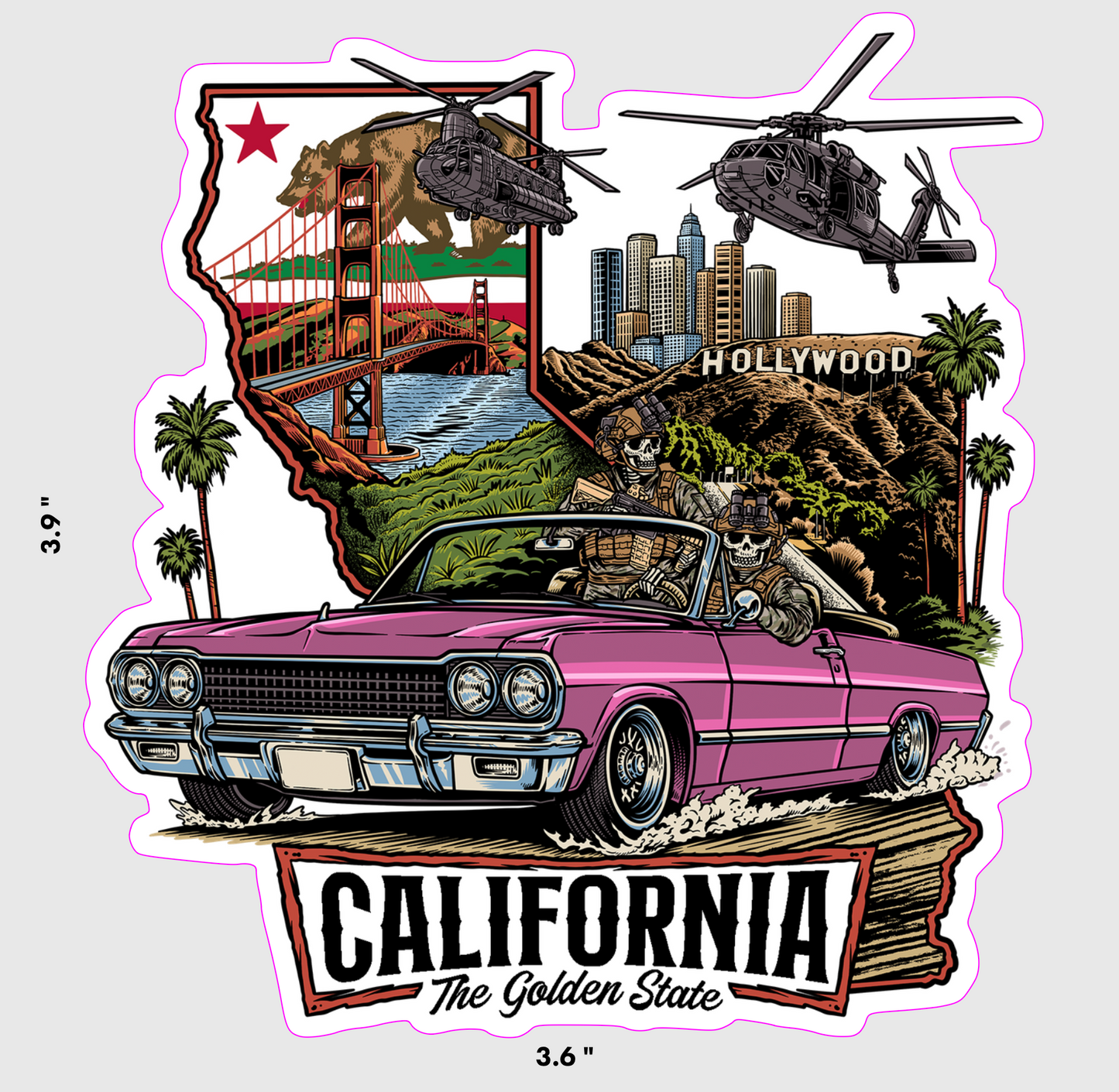 CA Sticker