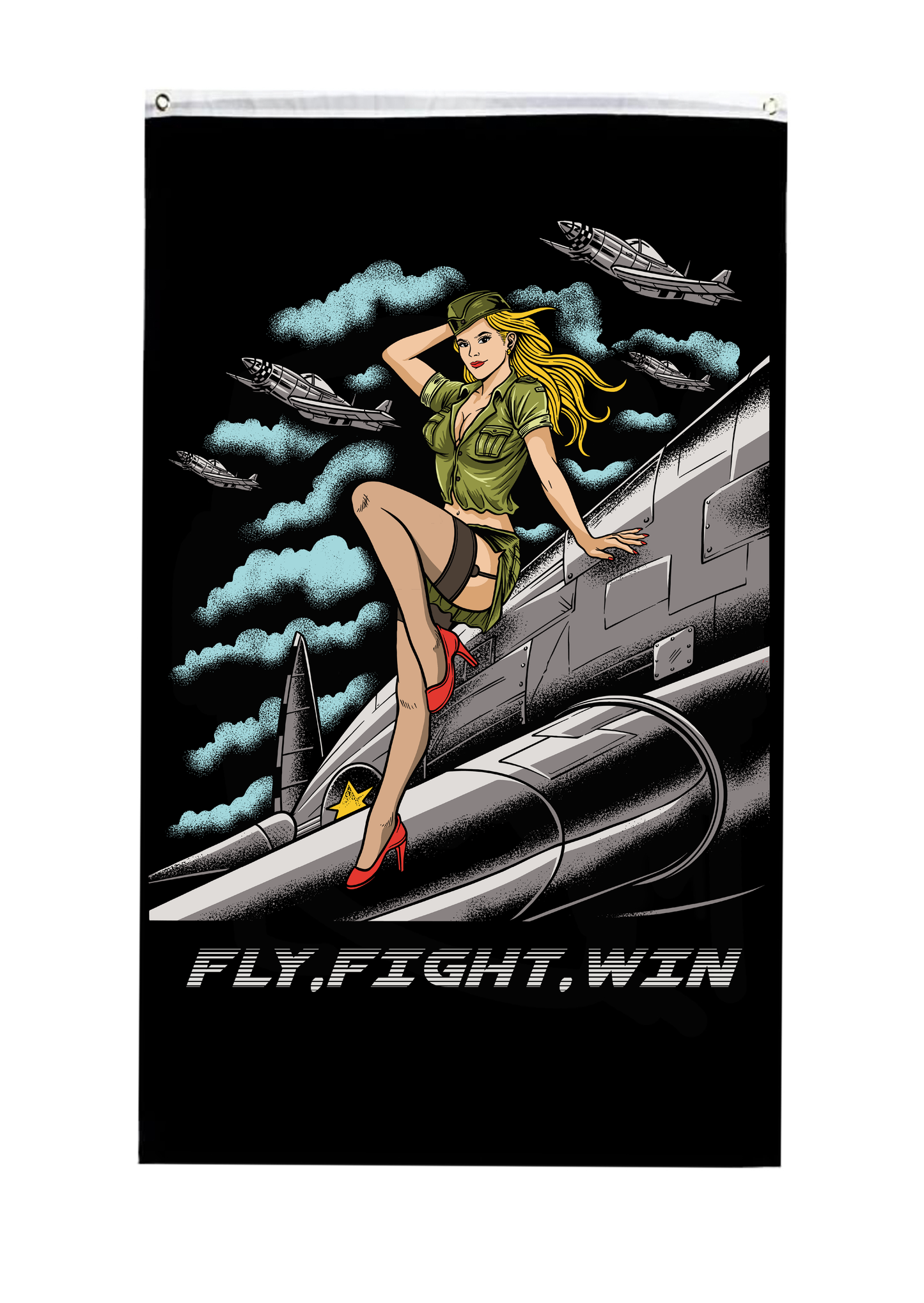 Fly Fight Win Flag