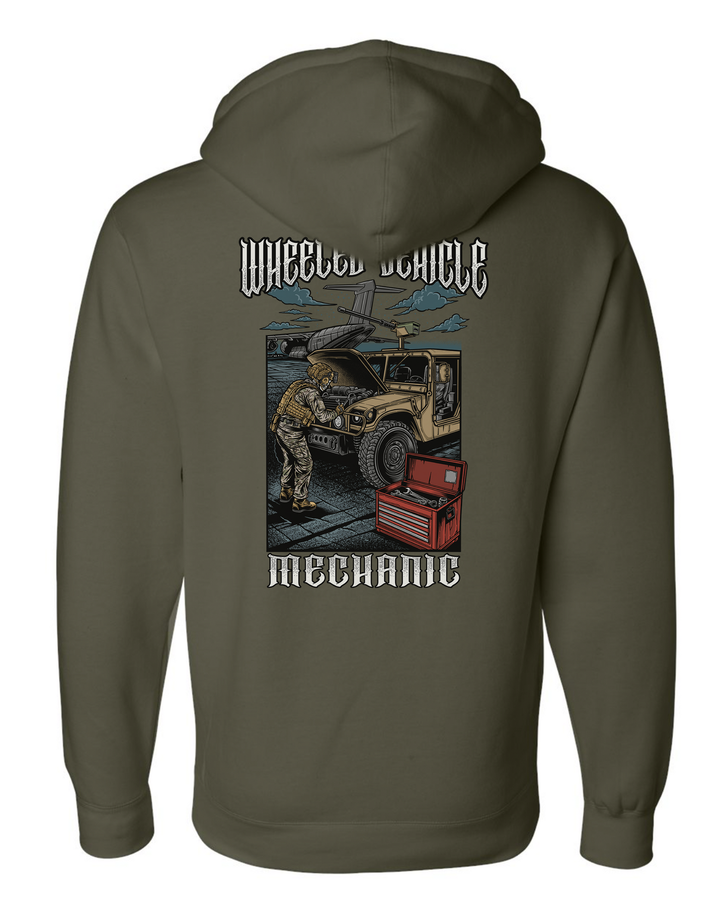 Wheeled Vehicle Mechanic Hoodie