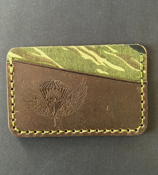 Tiger Stripe Leather Wallet