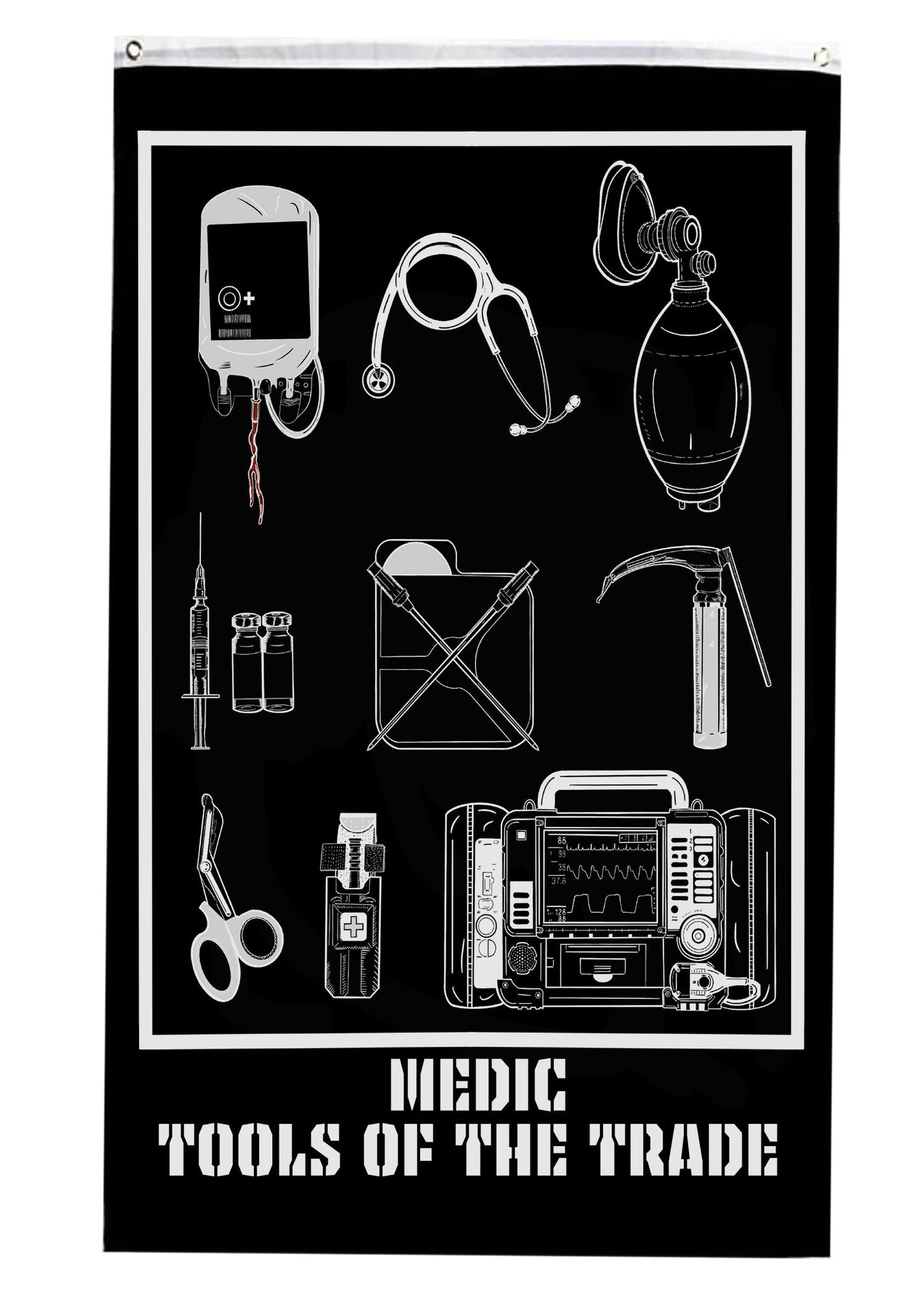 Medic Tools Of The Trade Flag