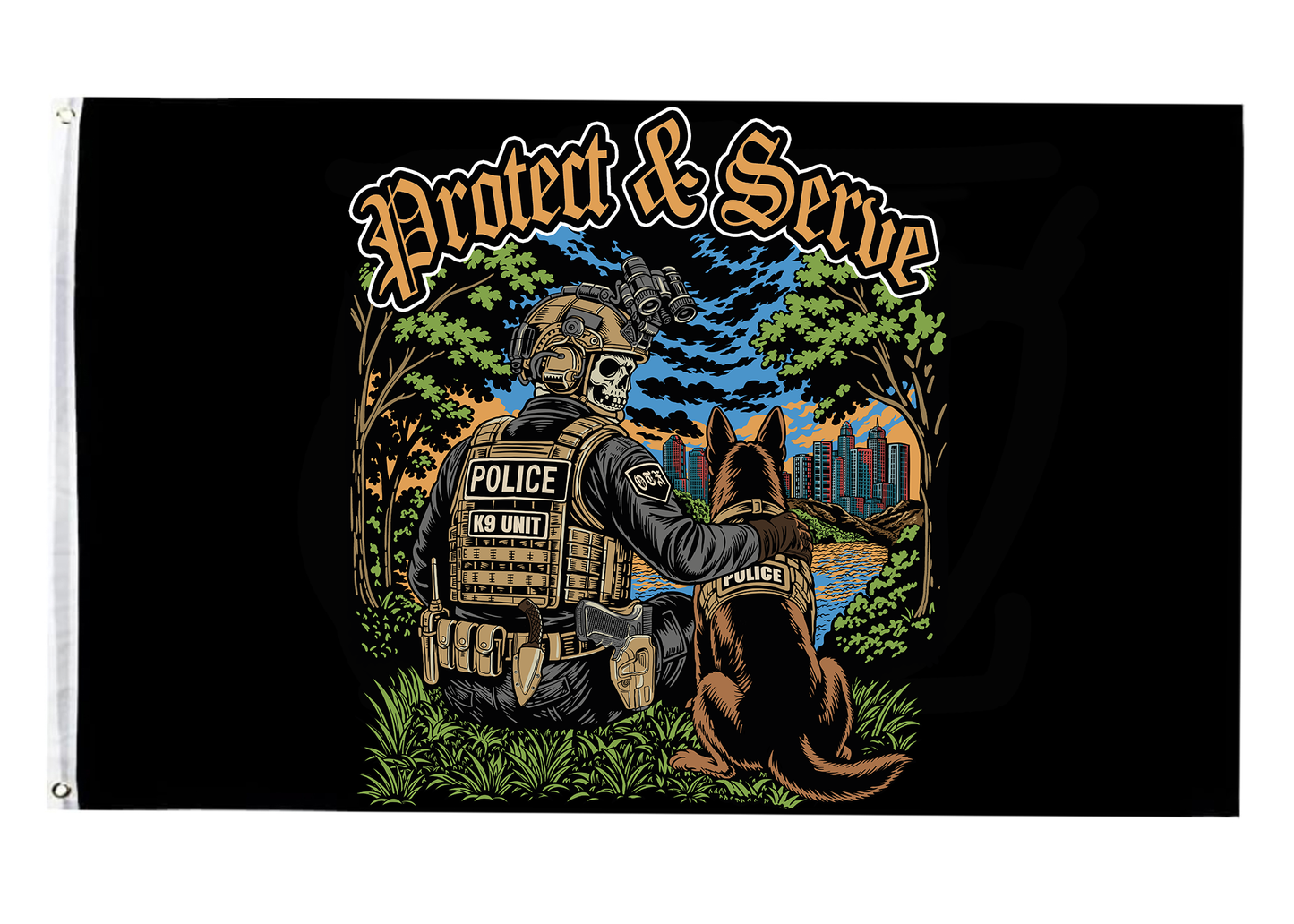 Protect & Serve Flag