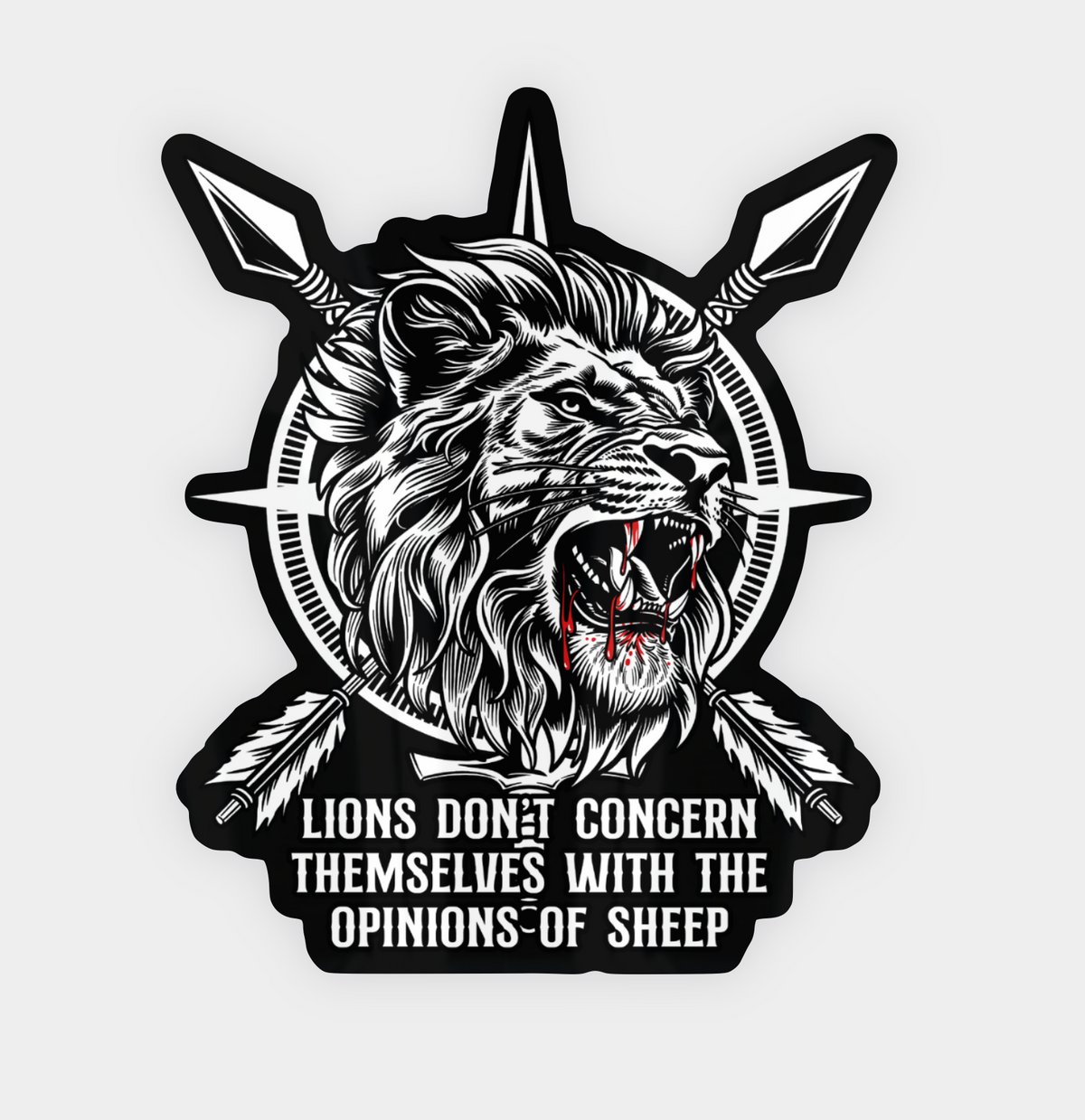 Be A Lion Sticker