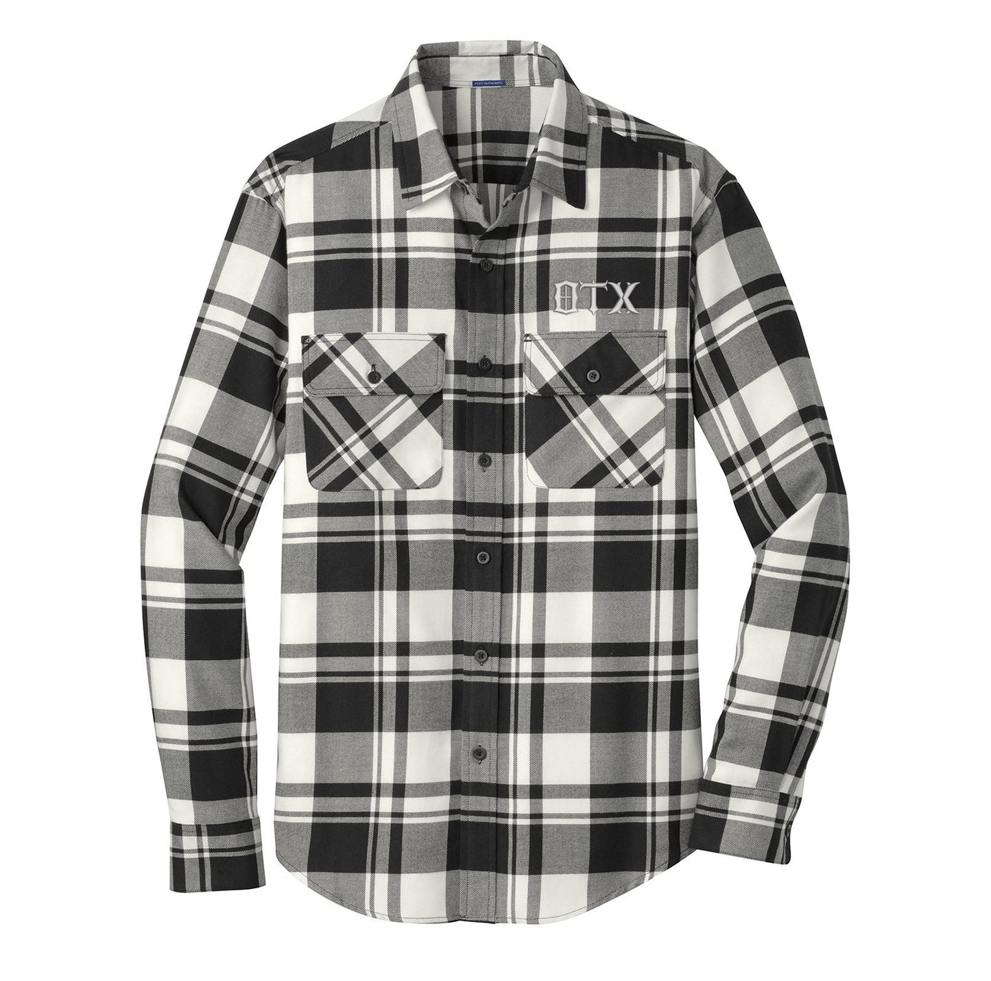 OTX Gothic Logo Embroidered Flannel