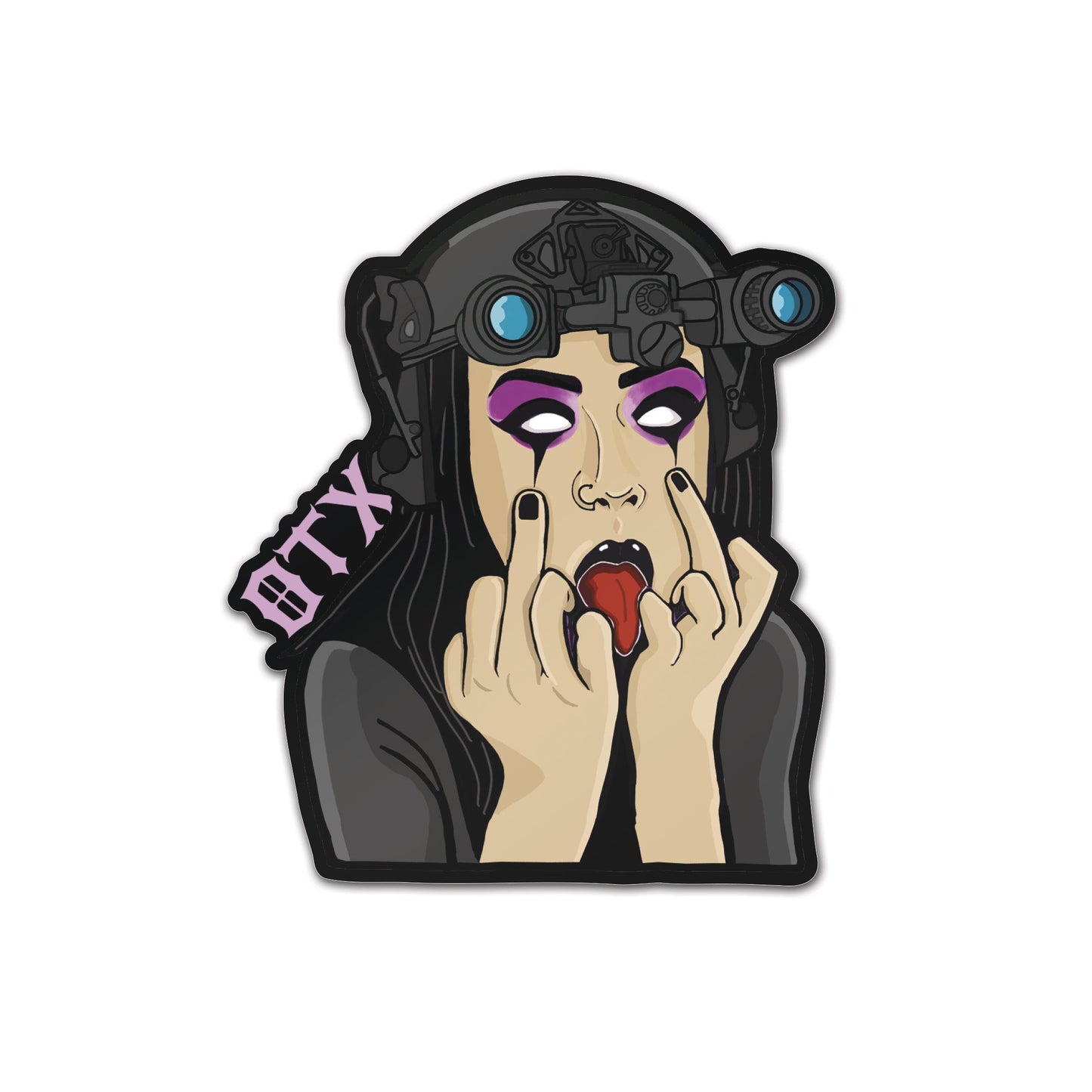 Goth Girl Sticker
