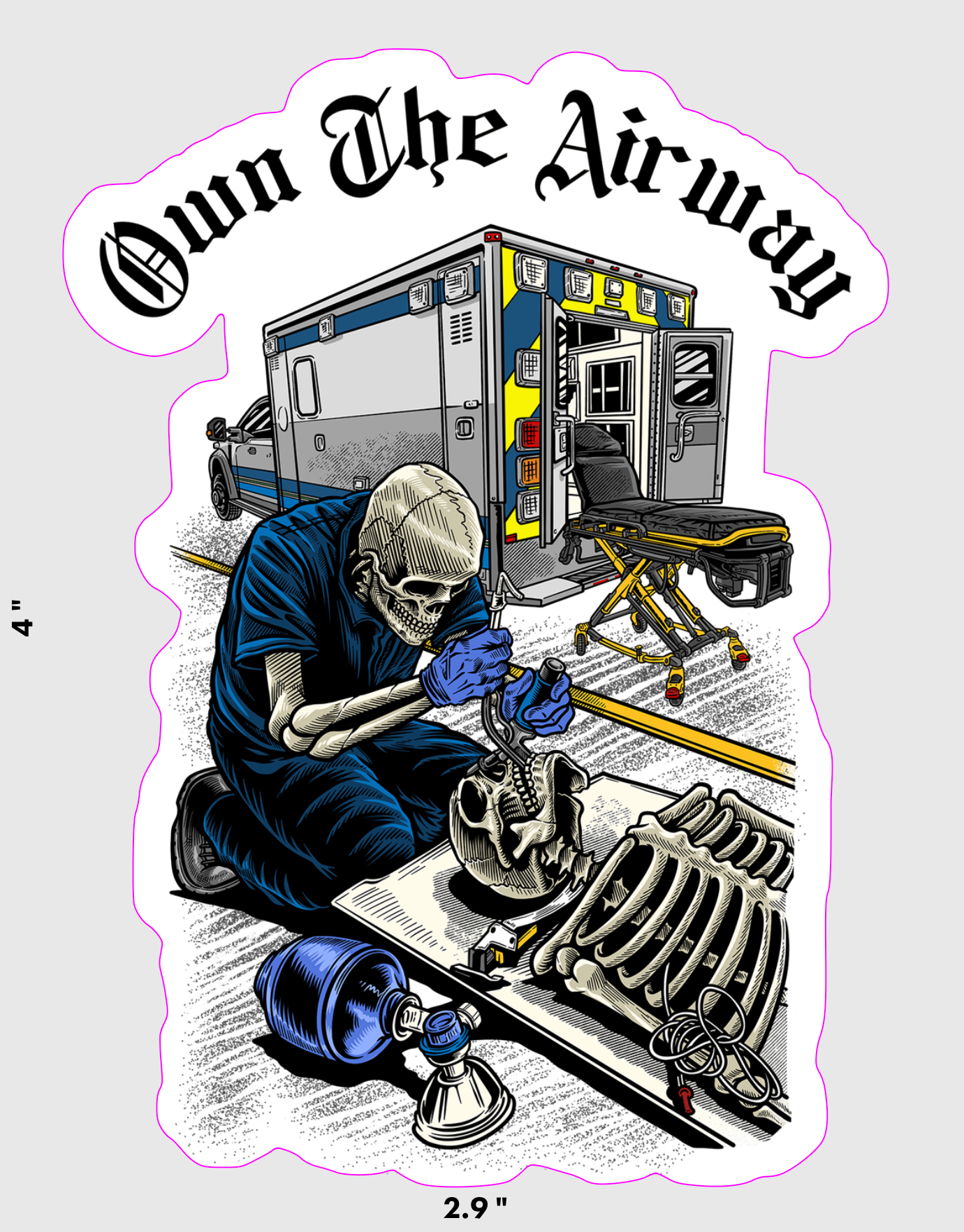 Own The Airway Sticker