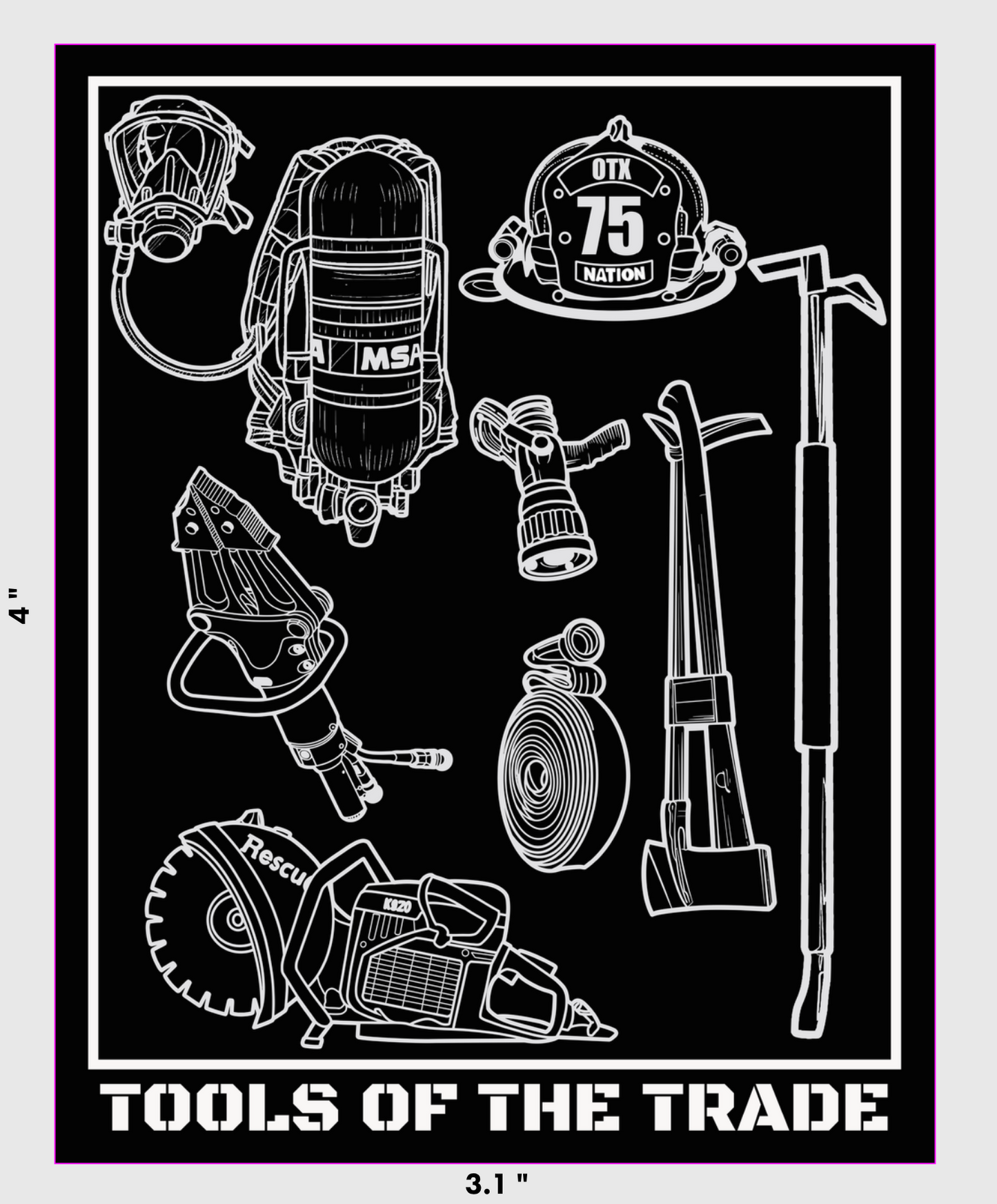 FD Tools Of The Trade Sticker