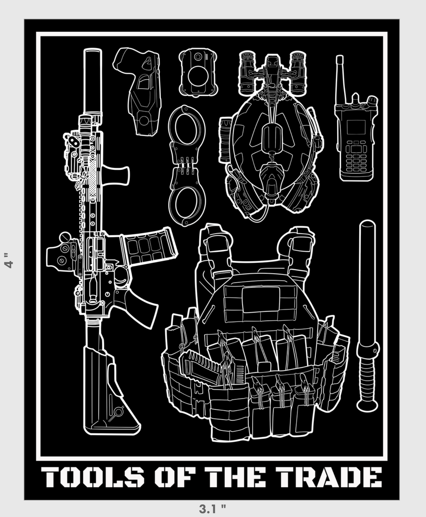 PD Tools Of The Trade Sticker