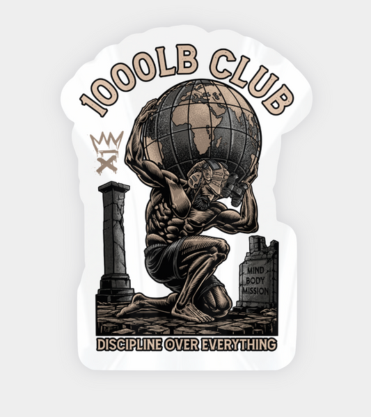 1000LB Club Sticker