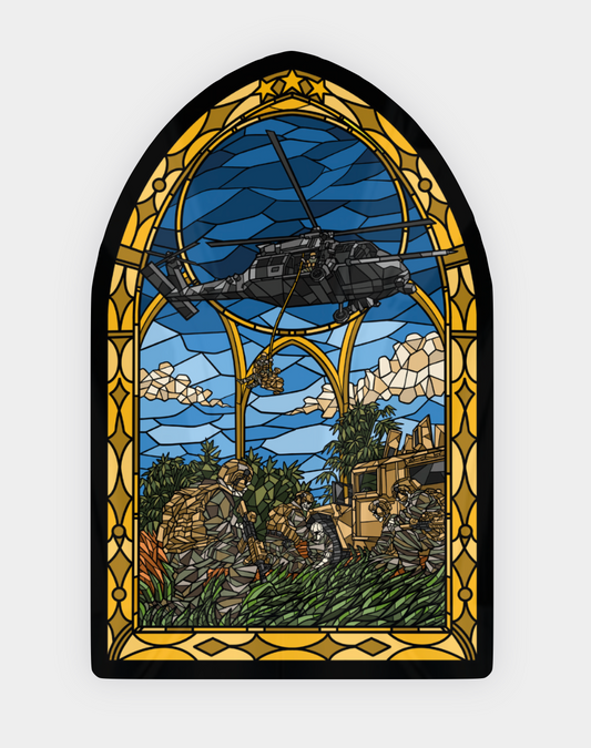 Air Assault Stained Glass Sticker