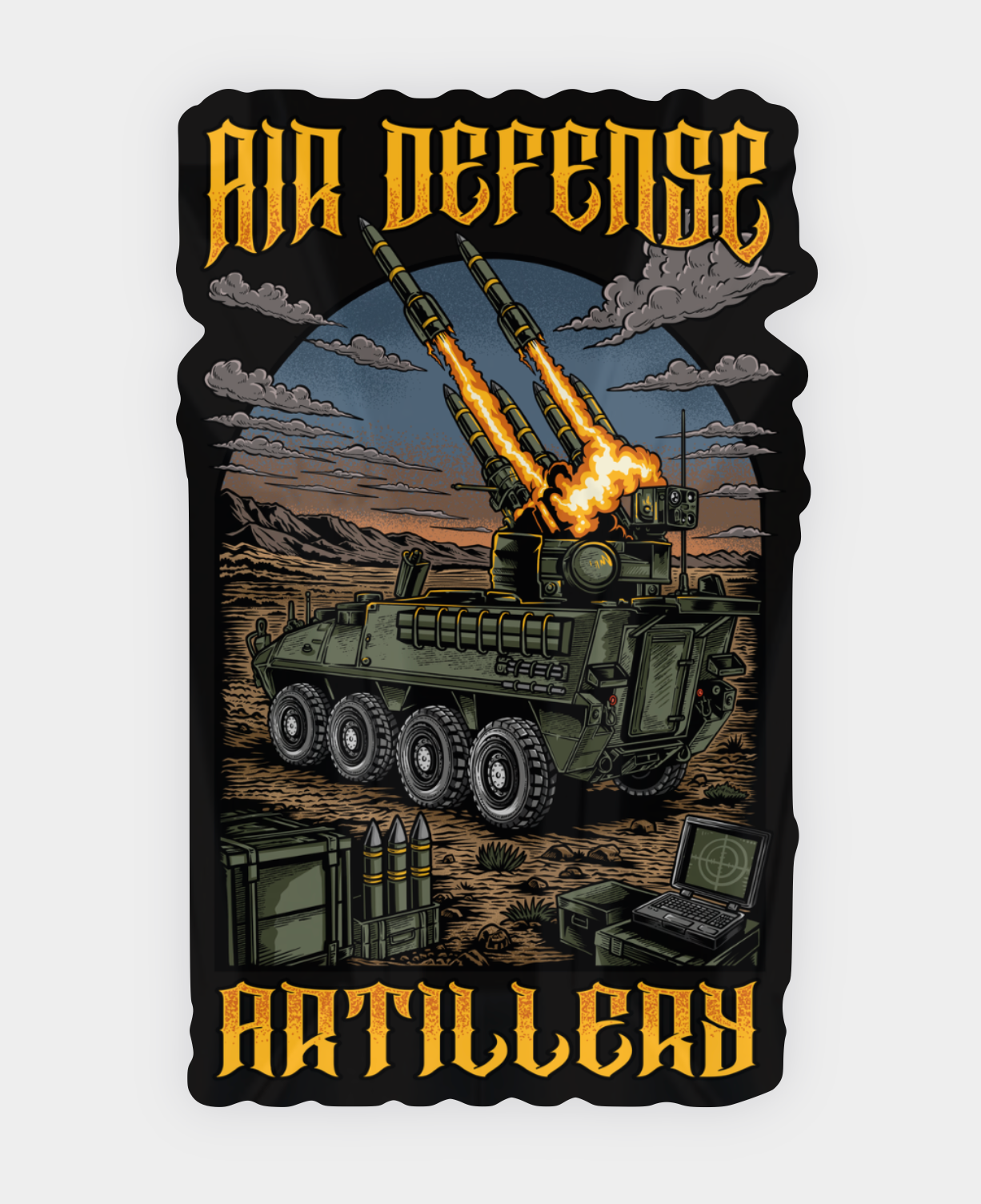 Air Defense Artillery Sticker