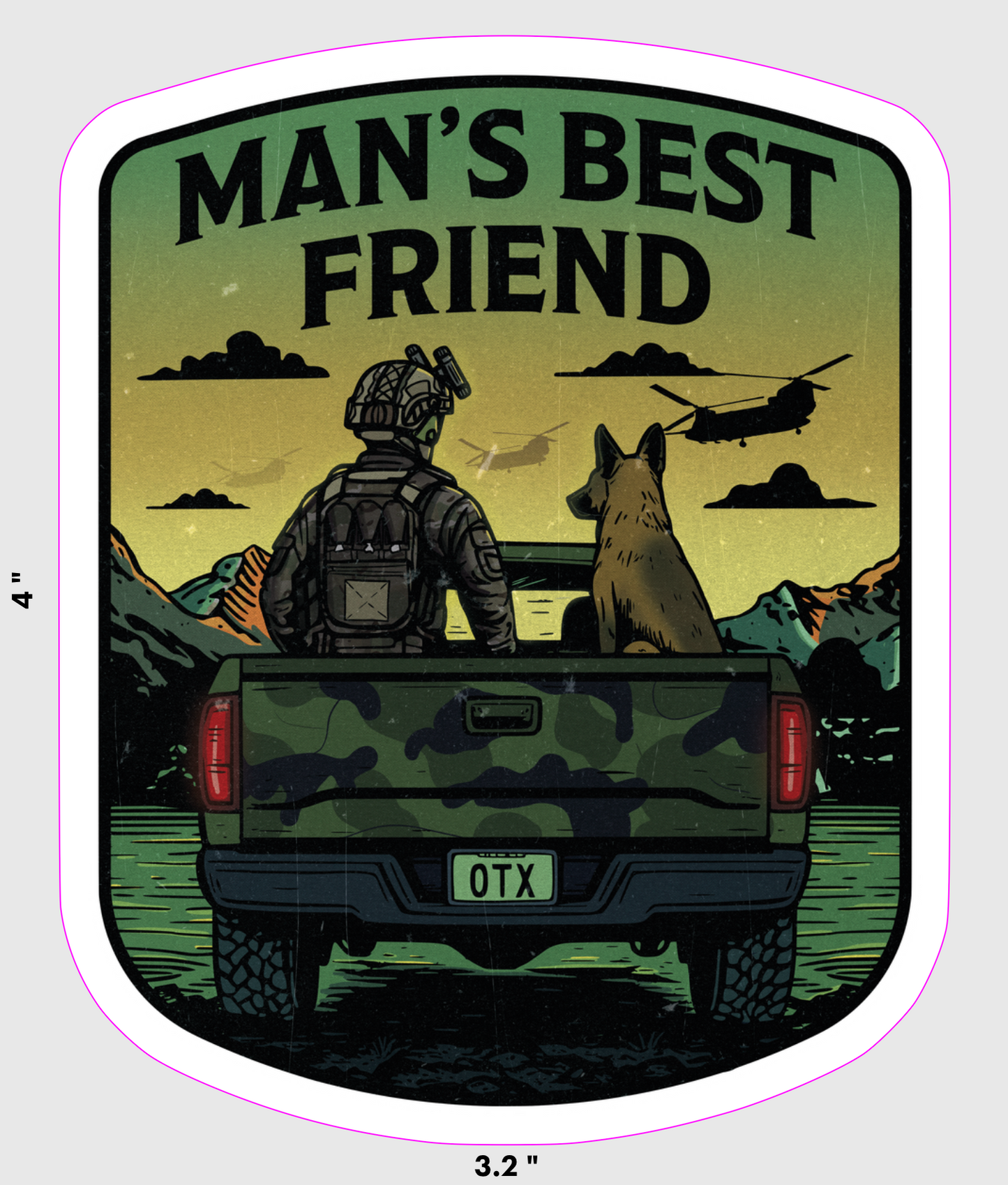 Man's Best Friend Sticker