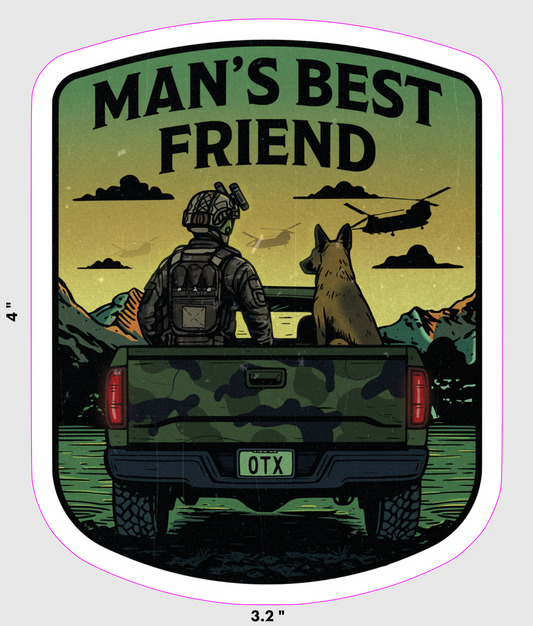 Man's Best Friend Sticker
