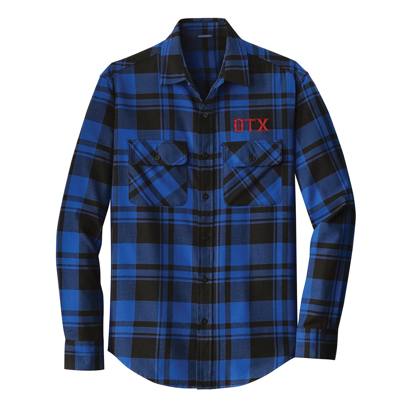 OTX Gothic Logo Embroidered Flannel