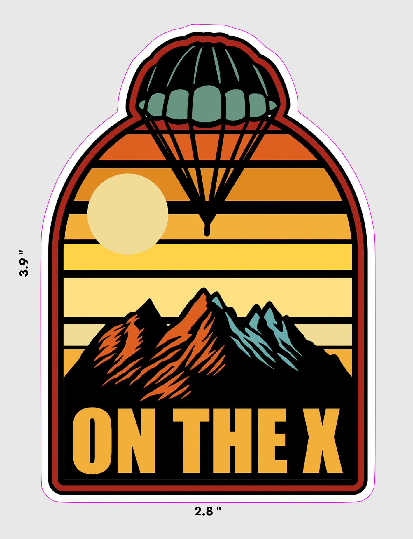 Classic Parachute Sticker