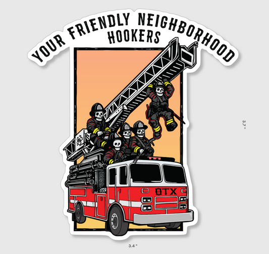 Friendly Hookers Sticker
