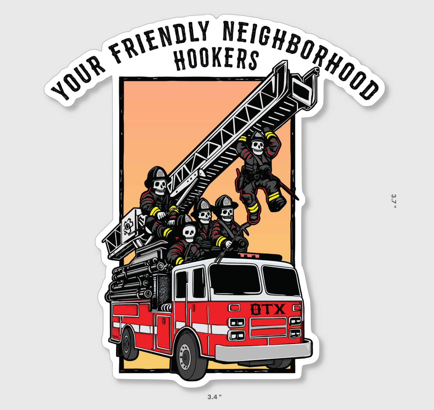 Friendly Hookers Sticker