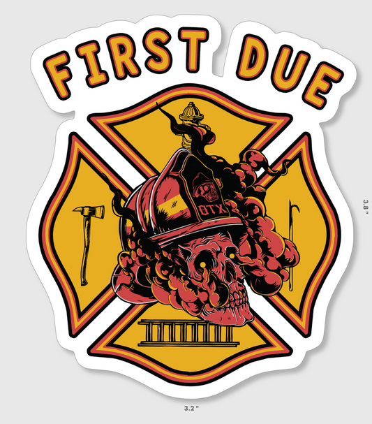 First Due Sticker