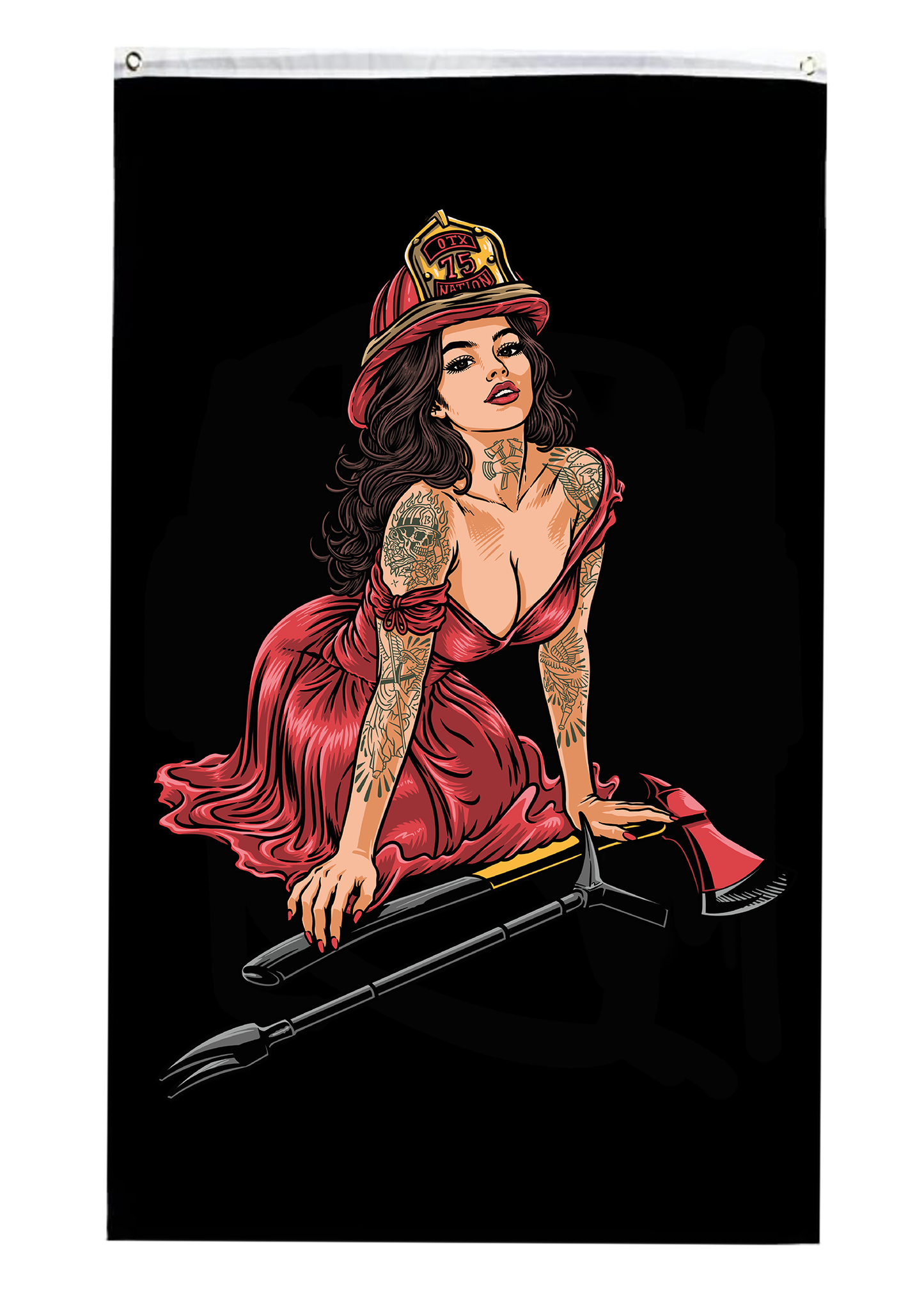 Pre-Order Fire Siren Flag