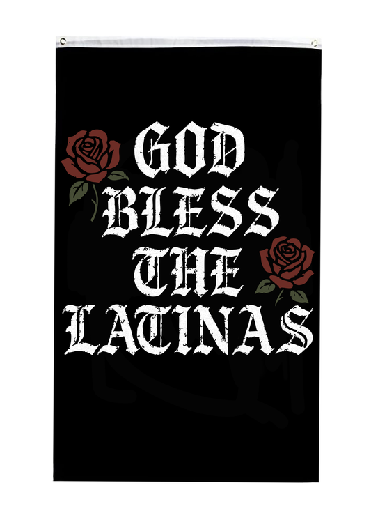 God Bless Latinas Flag