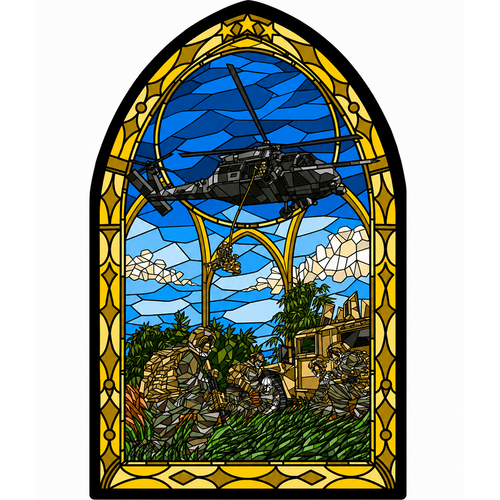 Air Assault Stained Glass