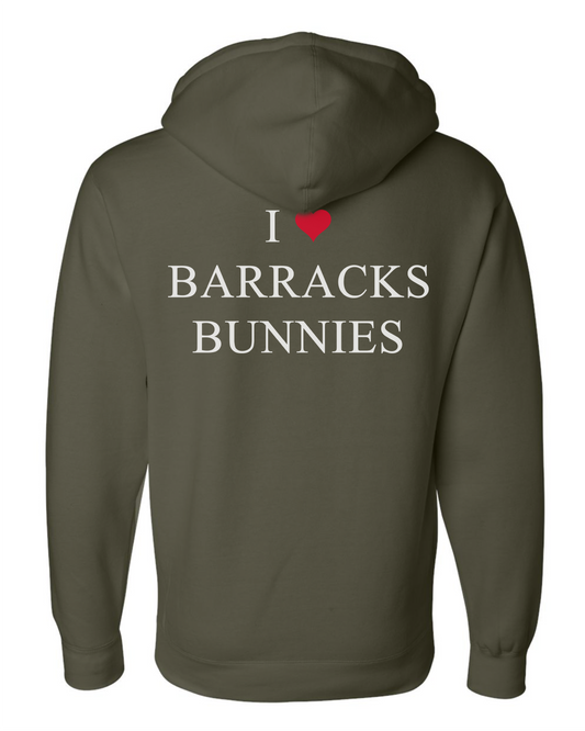 I ❤️ Barracks Bunnies Hoodie