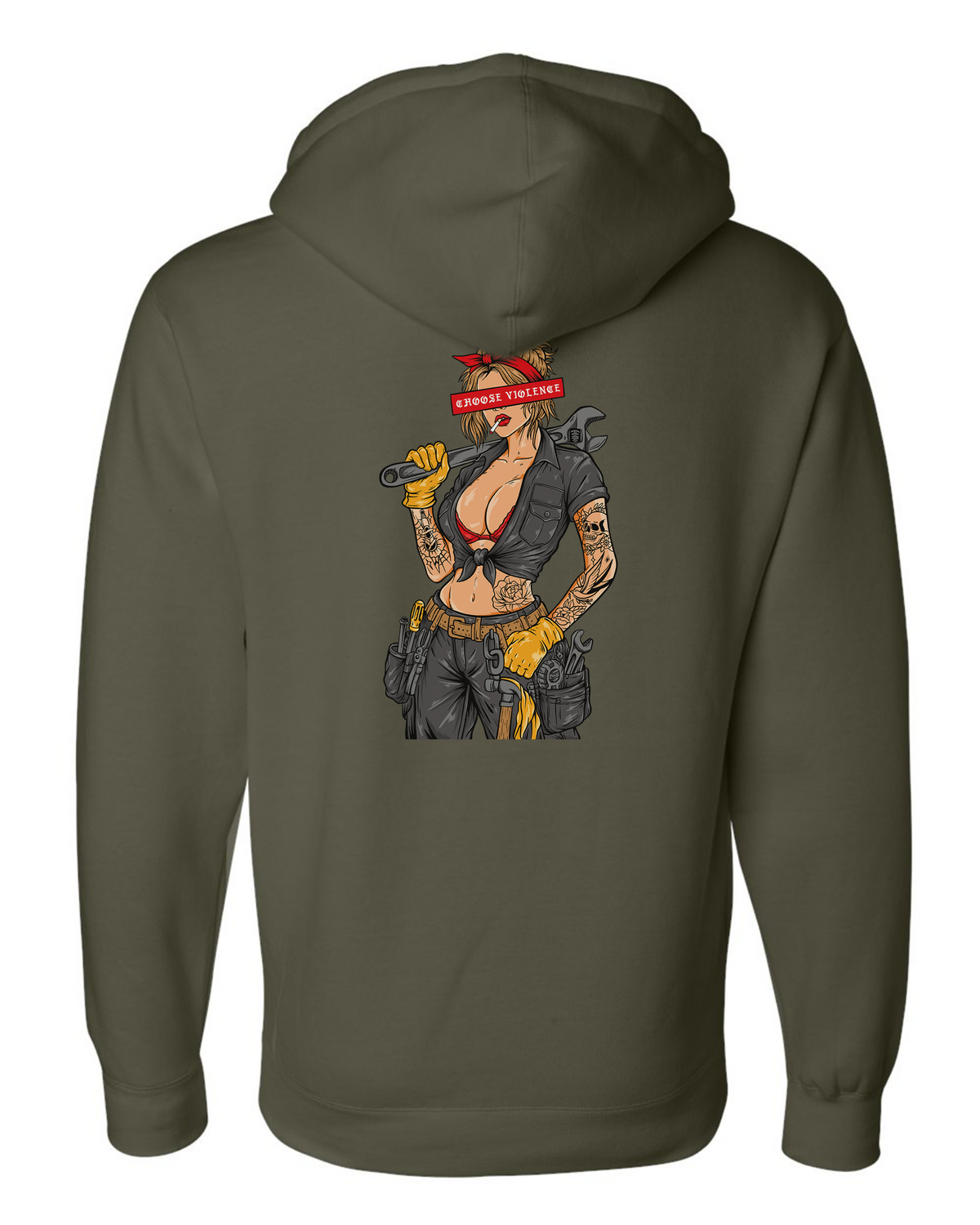 Blue Collar Violence Hoodie