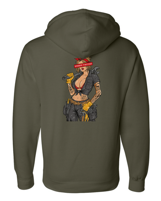 Blue Collar Violence Hoodie
