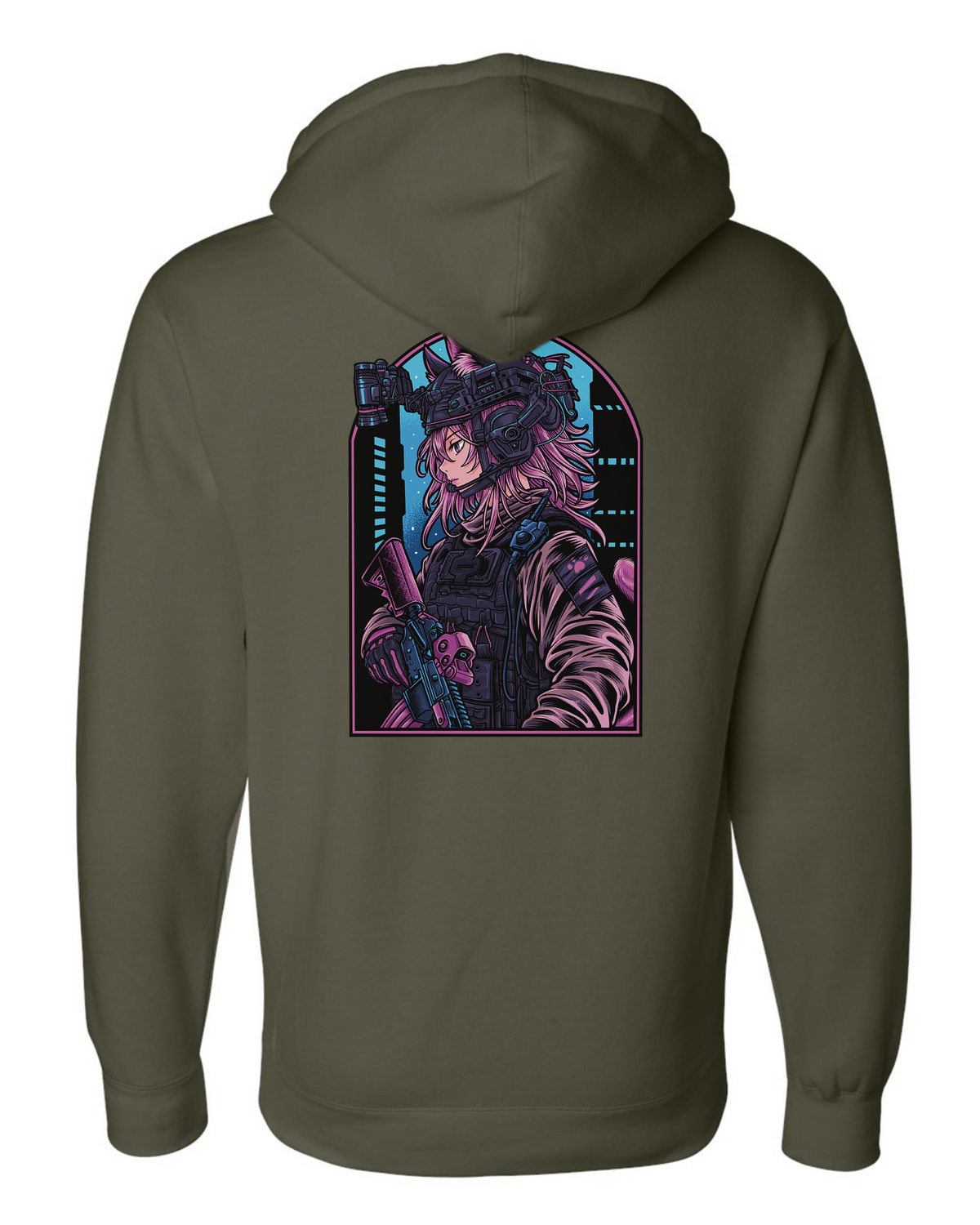 Neon Nyan Hoodie