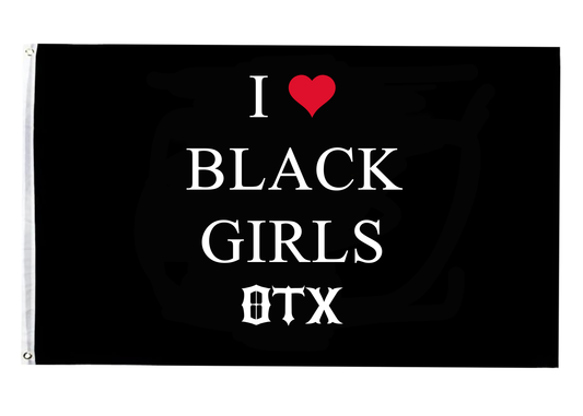 Pre-Order I ❤️ Black Girls Flag