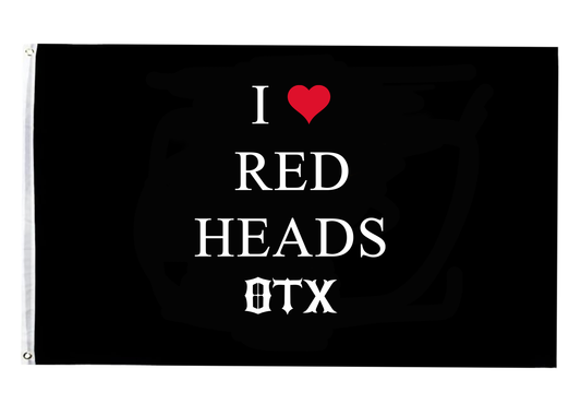 Pre-Order I ❤️ Red Heads Flag