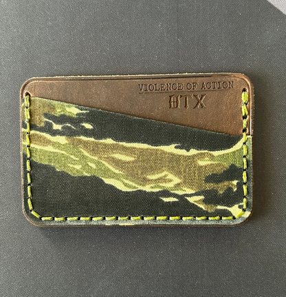 Tiger Stripe Leather Wallet