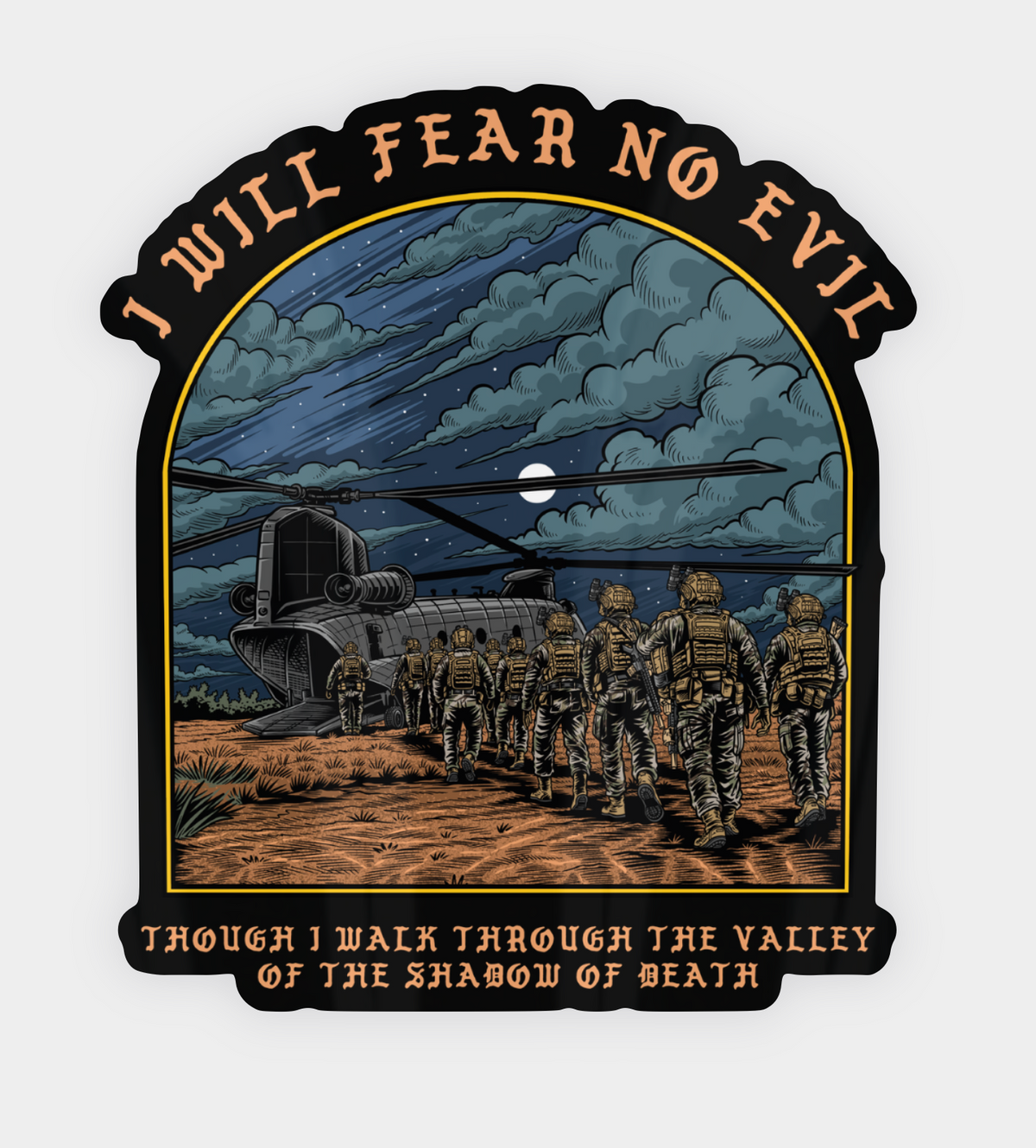 I Will Fear No Evil Sticker
