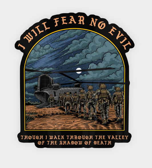 I Will Fear No Evil Sticker