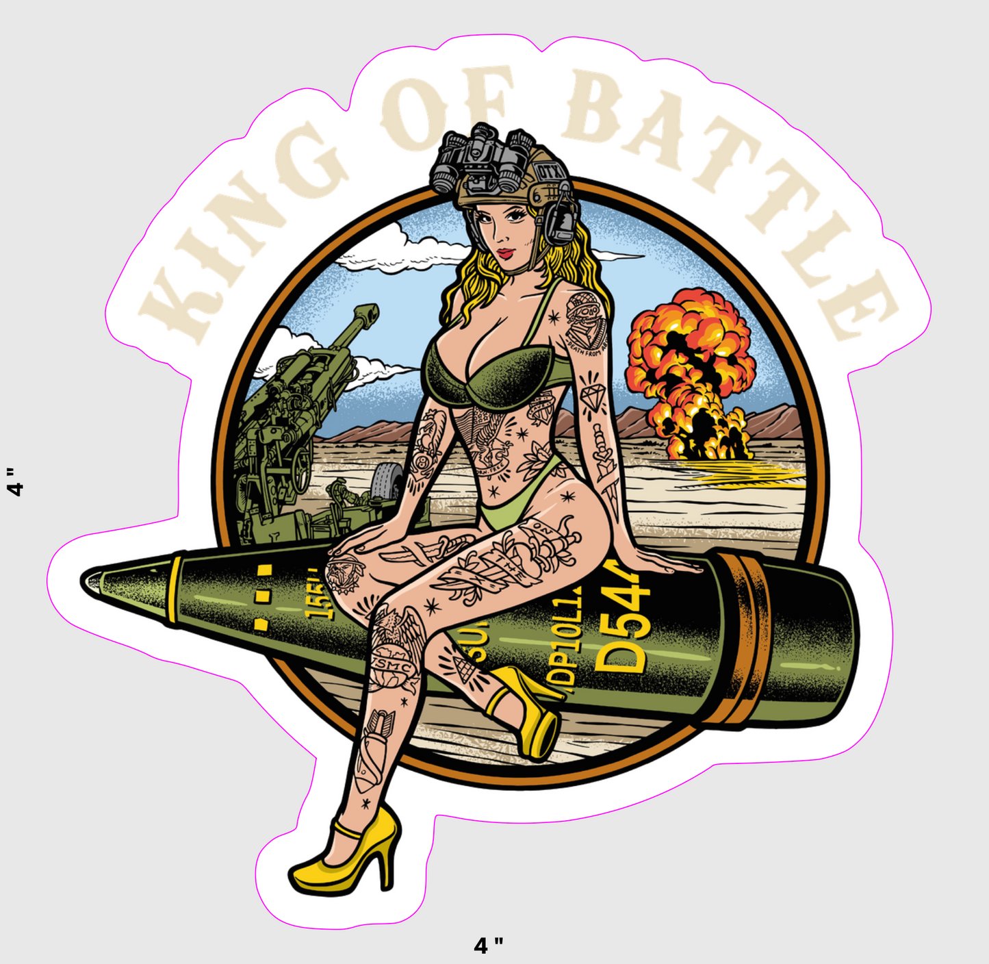 King Of Battle Sticker