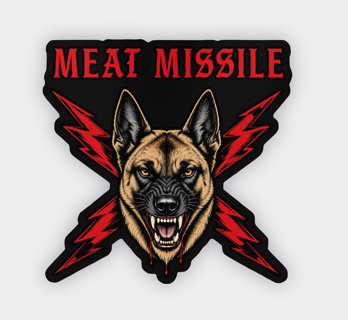 Meat Missile Sticker