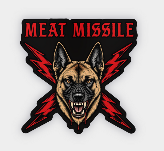 Meat Missile Sticker
