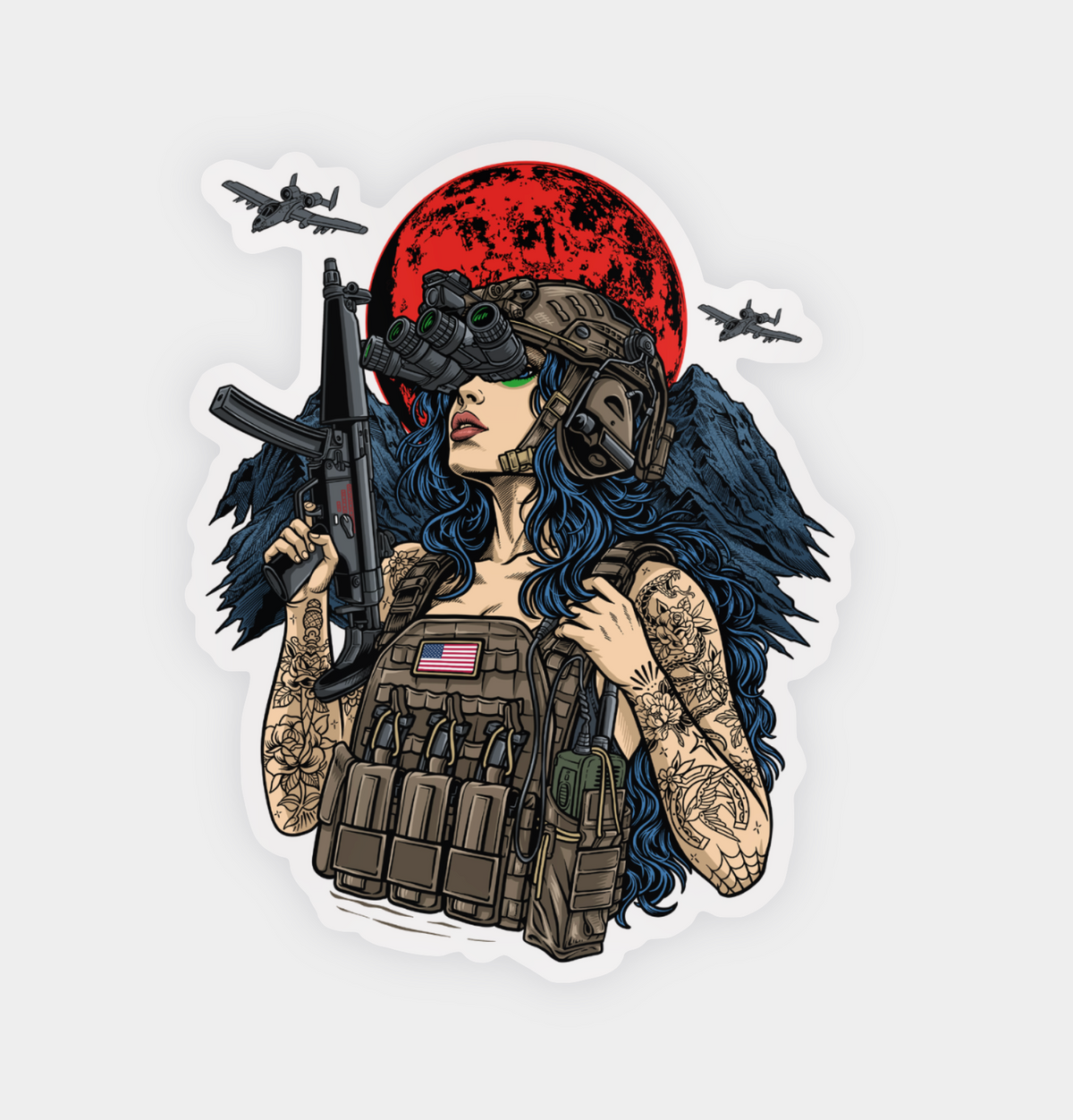 Moonlit Warfare Sticker