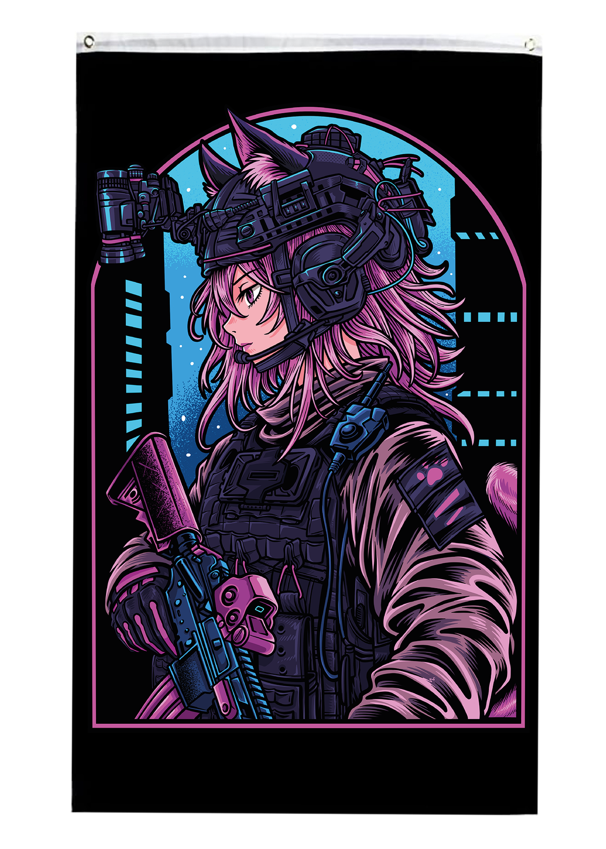 Pre-Order Neon Nyan Flag