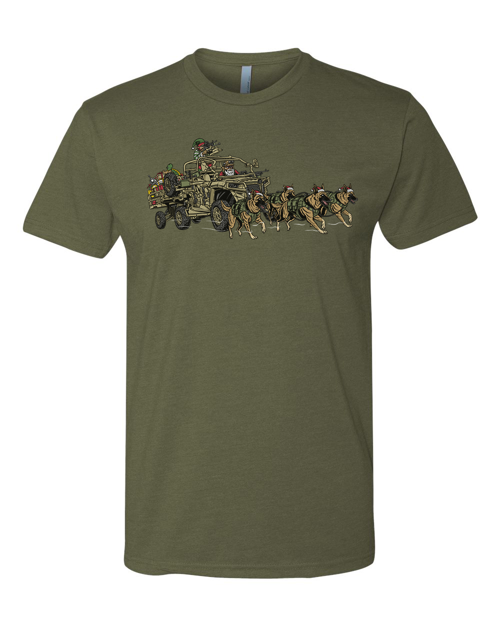 K9 Santa Christmas Tee