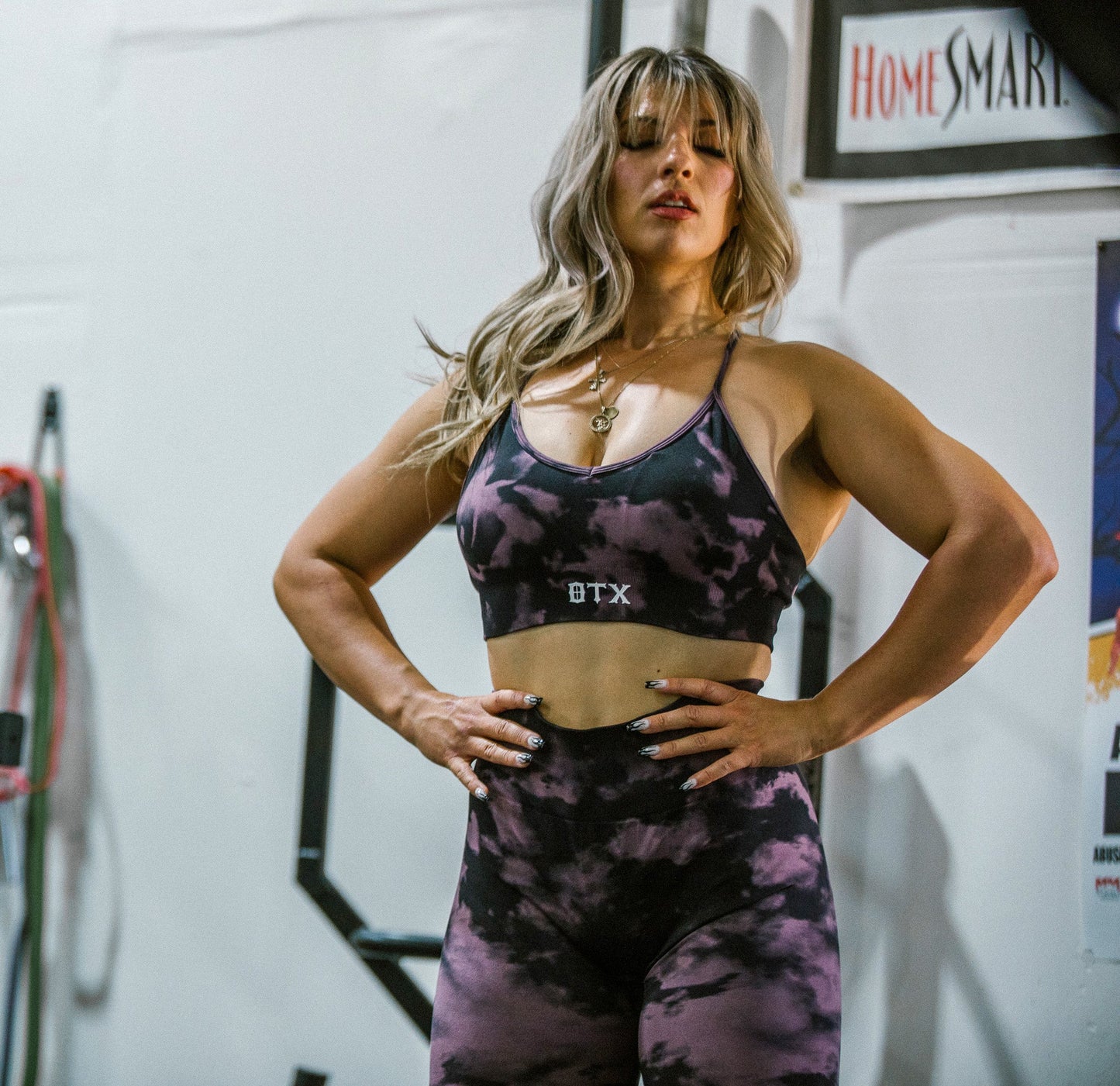 Womens Marble Sports Bra