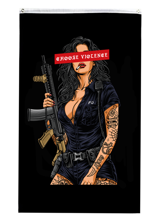 Pre-Order PD Choose Violence Flag