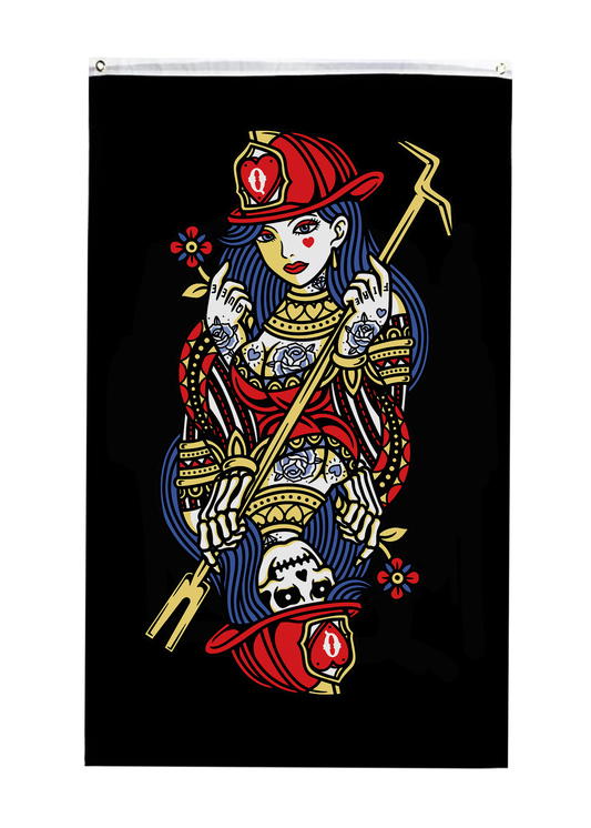 Queen Of Fire Flag