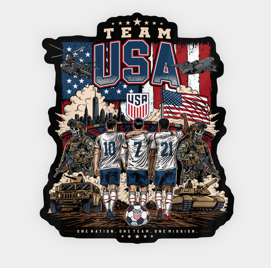 Team USA Soccer Sticker