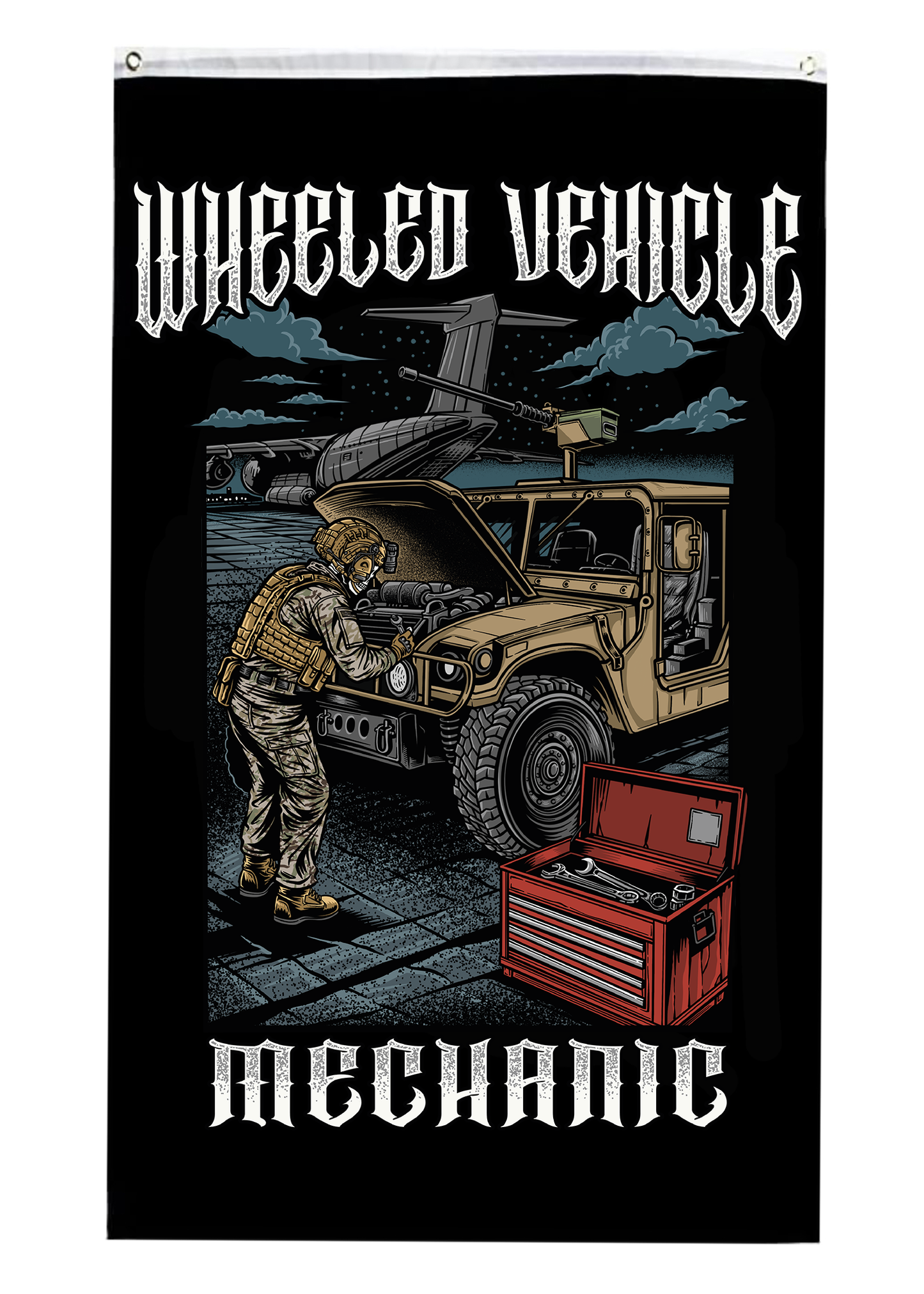 Pre-Order Wheeled Vehicle Mechanic Flag
