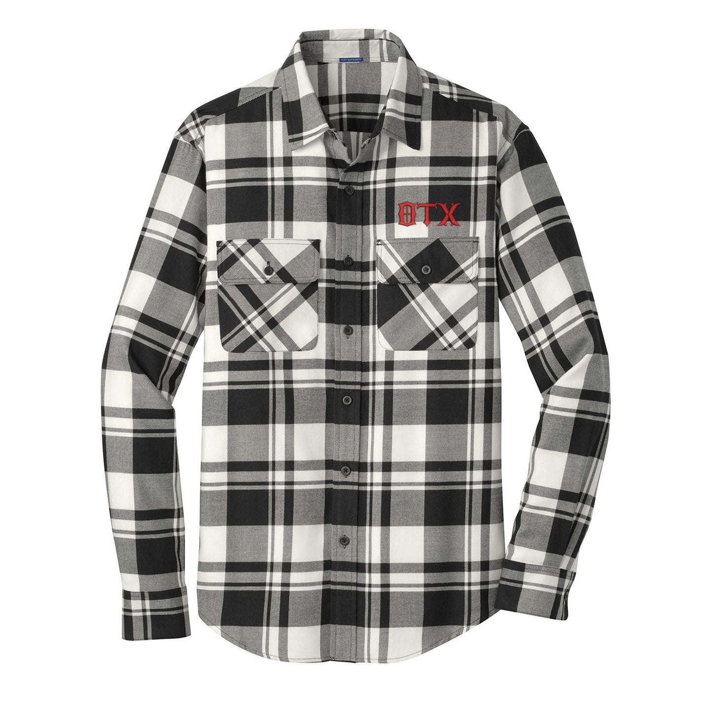 OTX Gothic Logo Embroidered Flannel